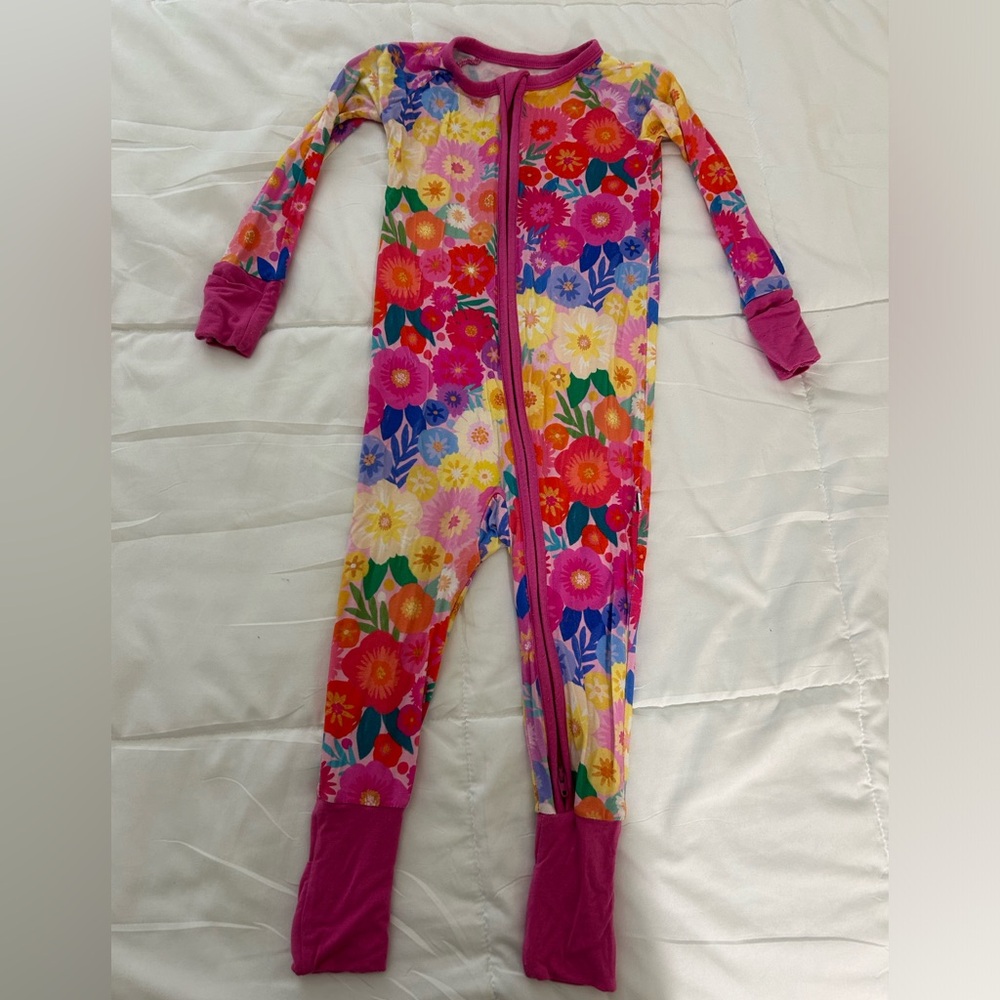 Little sleepies floral zippy